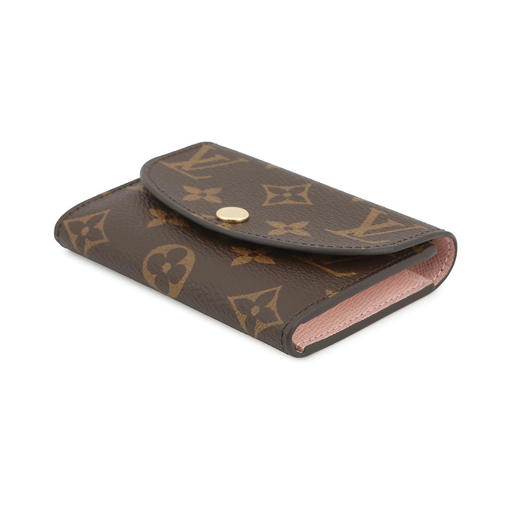 Louis Vuitton coin Wallet Rosalie Monogram Purse case Portemonnaie Brown